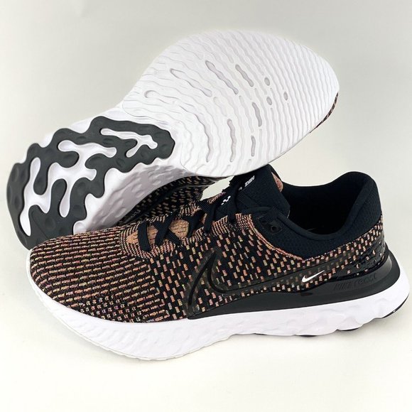 Nike Infinity Run Flyknit 3 Black Mulit Color Men's Size 12.5 Shoes NO SHOE BOX - Picture 2 of 10